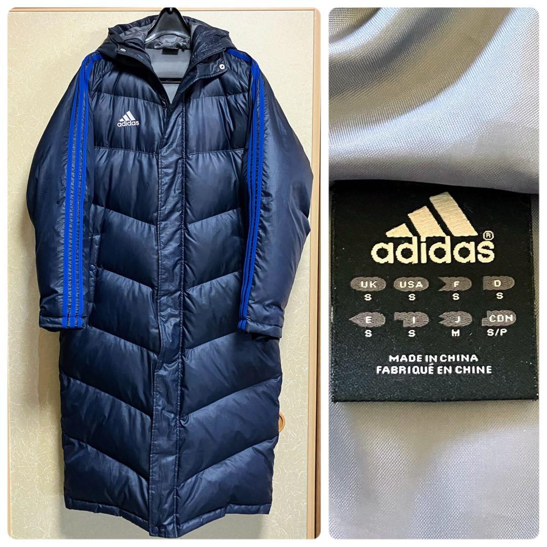 ★ adidas アディダス ネイビー ダウンコート ベンチコート M ★