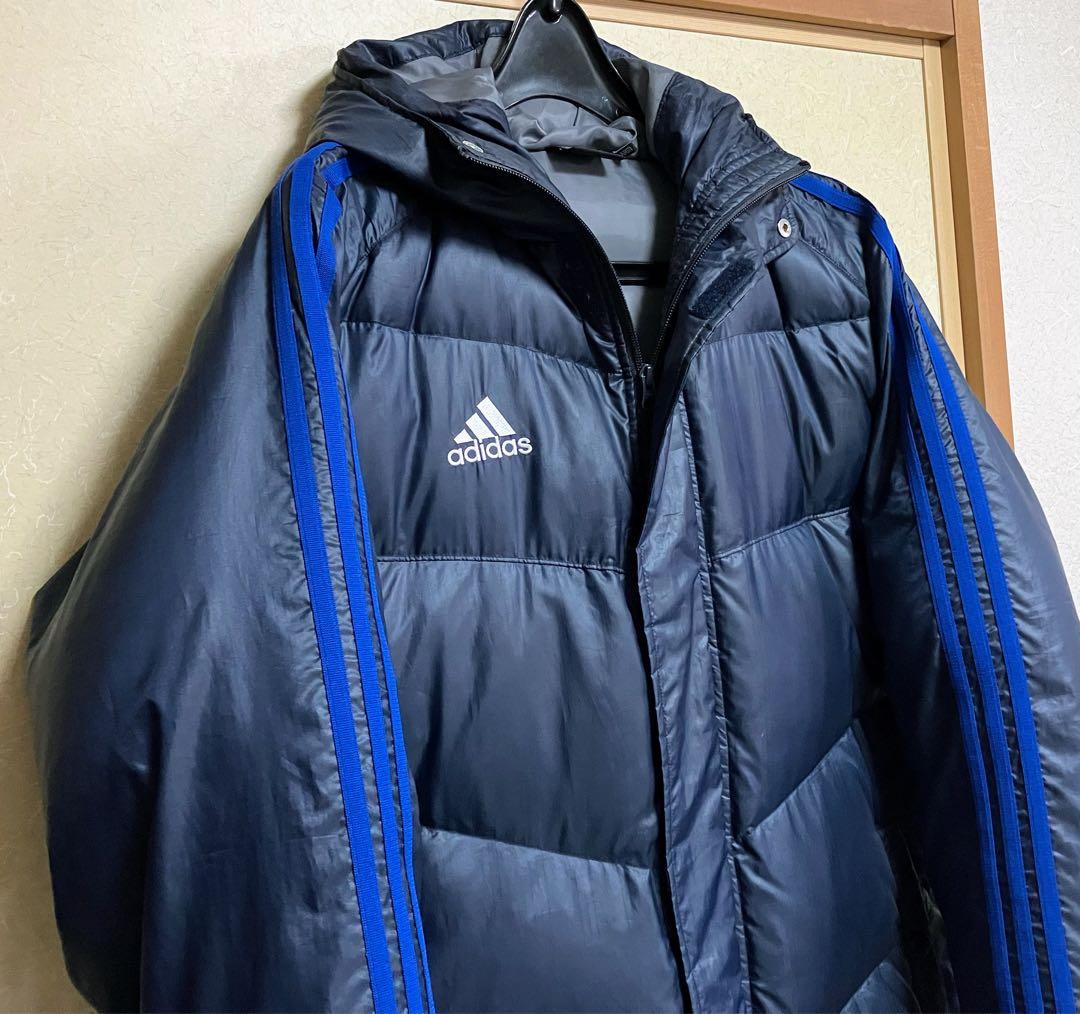 ★ adidas アディダス ネイビー ダウンコート ベンチコート M ★