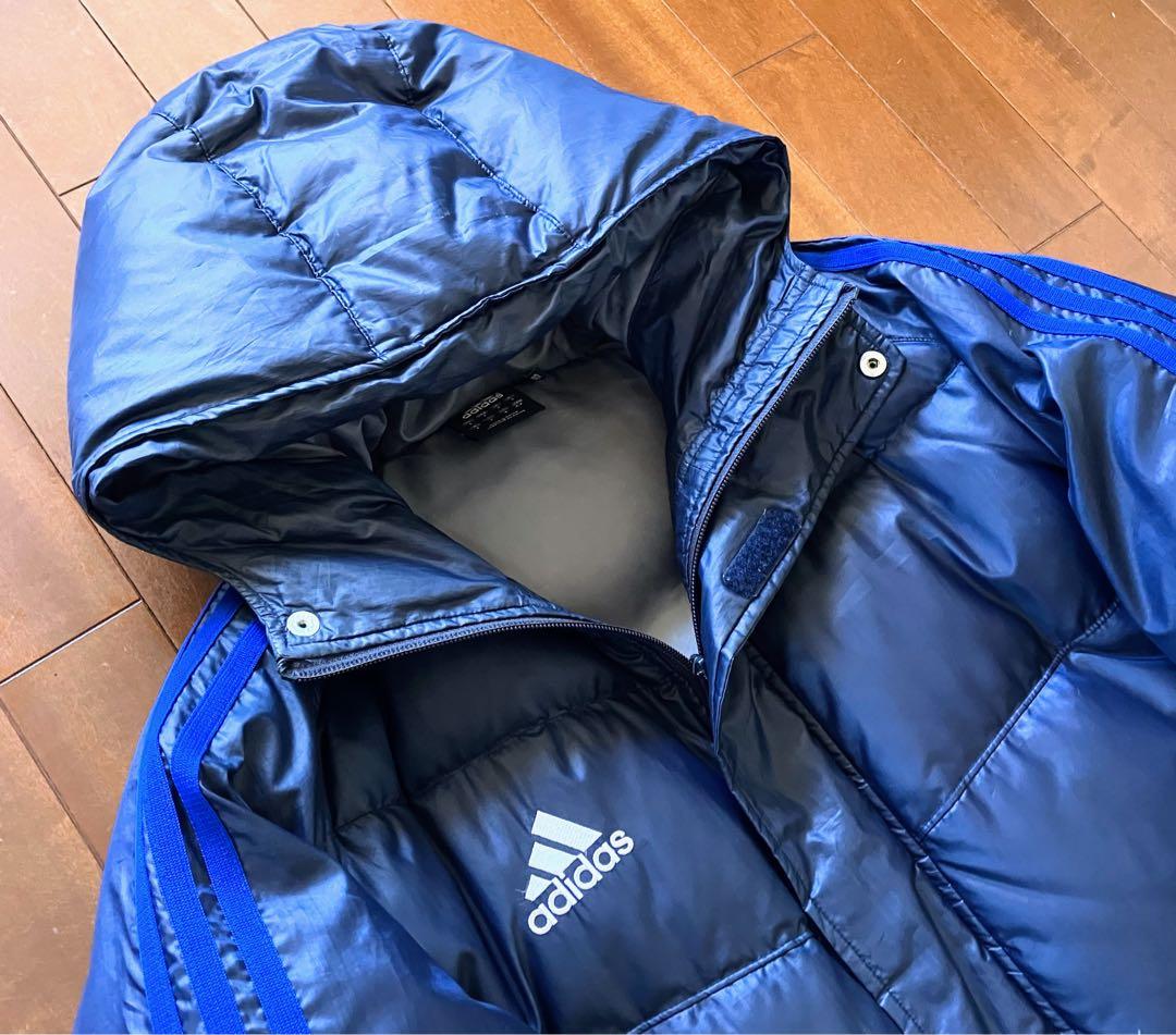 ★ adidas アディダス ネイビー ダウンコート ベンチコート M ★
