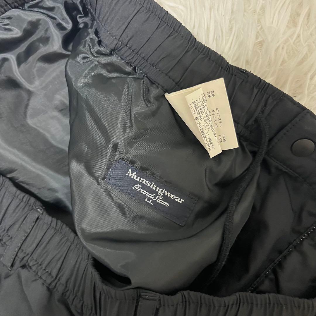 希少サイズ マンシングウェア MUNSINGWEAR ダウンパンツ ブラック