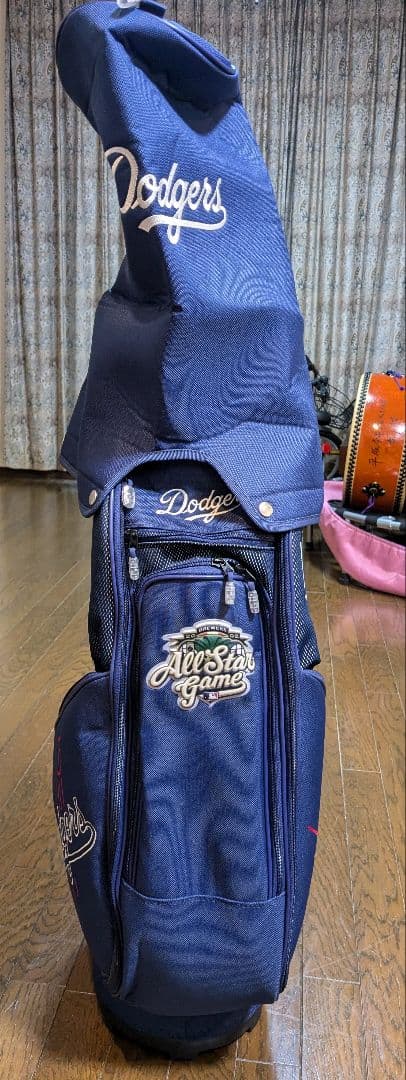 【美品】LA Dodgers ゴルフバッグ ネイビー ドジャース　大谷翔平