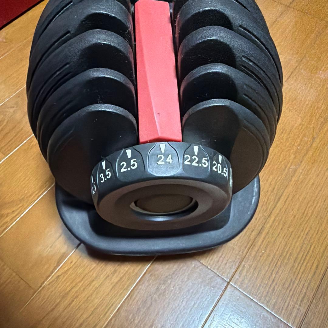 ①可変式ダンベル 24kg (1個目　セット購入お願いします)