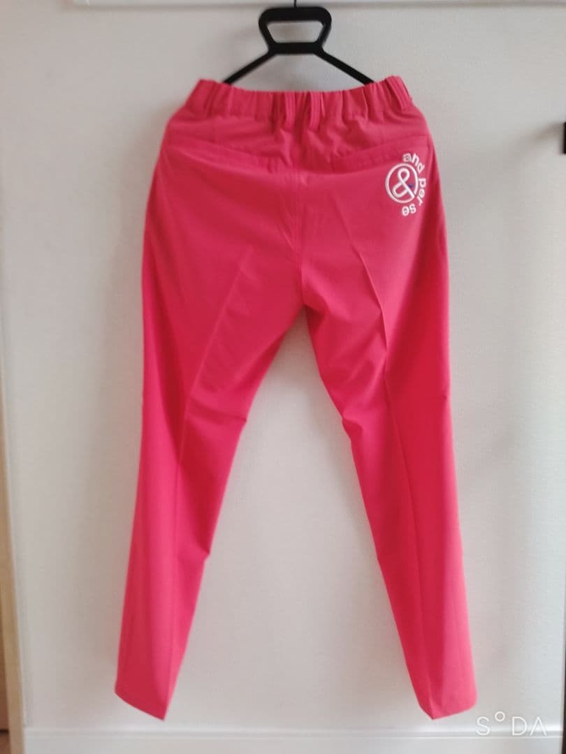 新品 アンパスィメンズ ゴルフウェア M ストレッチロングパンツ オレンジ
