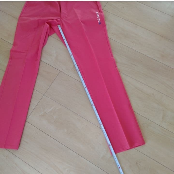 新品 アンパスィメンズ ゴルフウェア M ストレッチロングパンツ オレンジ