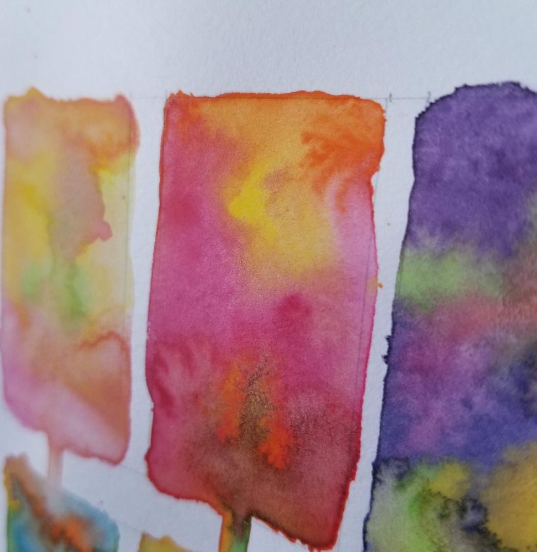抽象画　絵画　カラー　インテリア　アート　A4サイズ