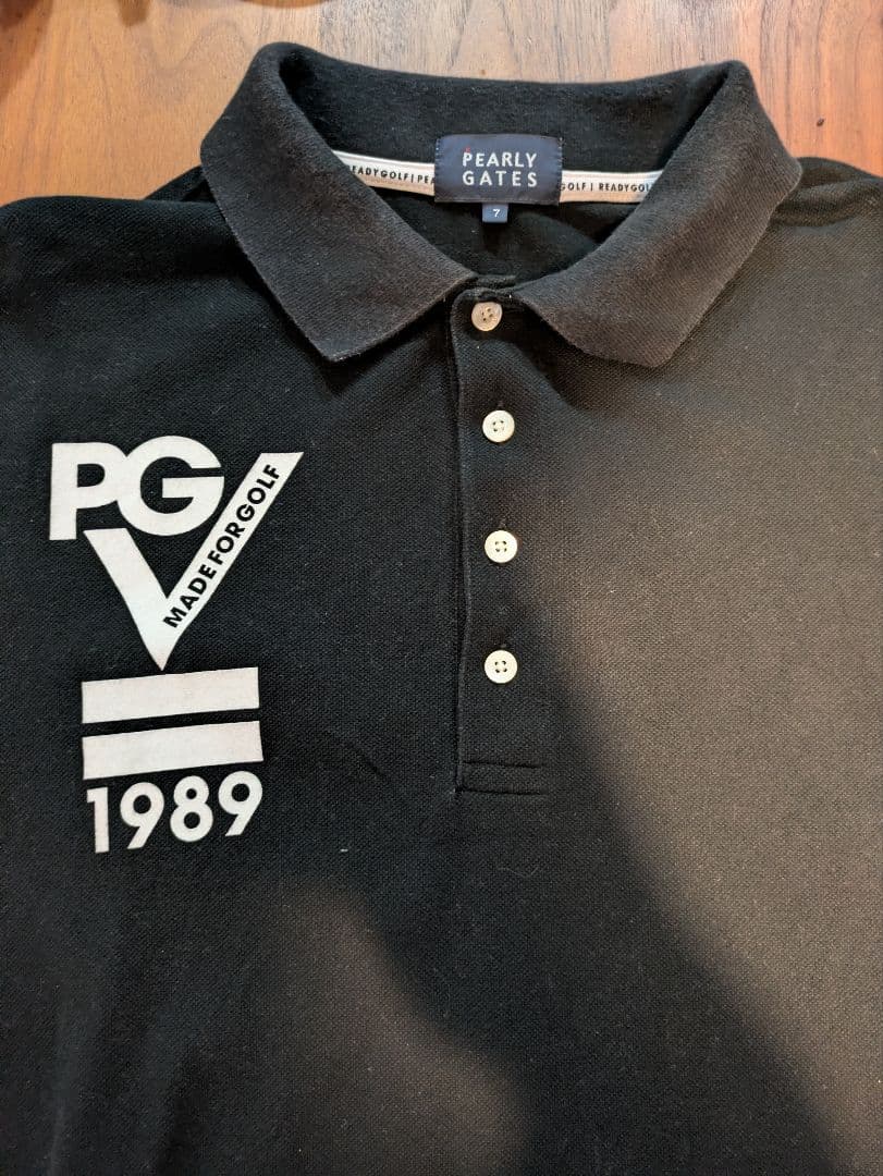 PEARLY GATES 黒 ポロシャツ PG 1989