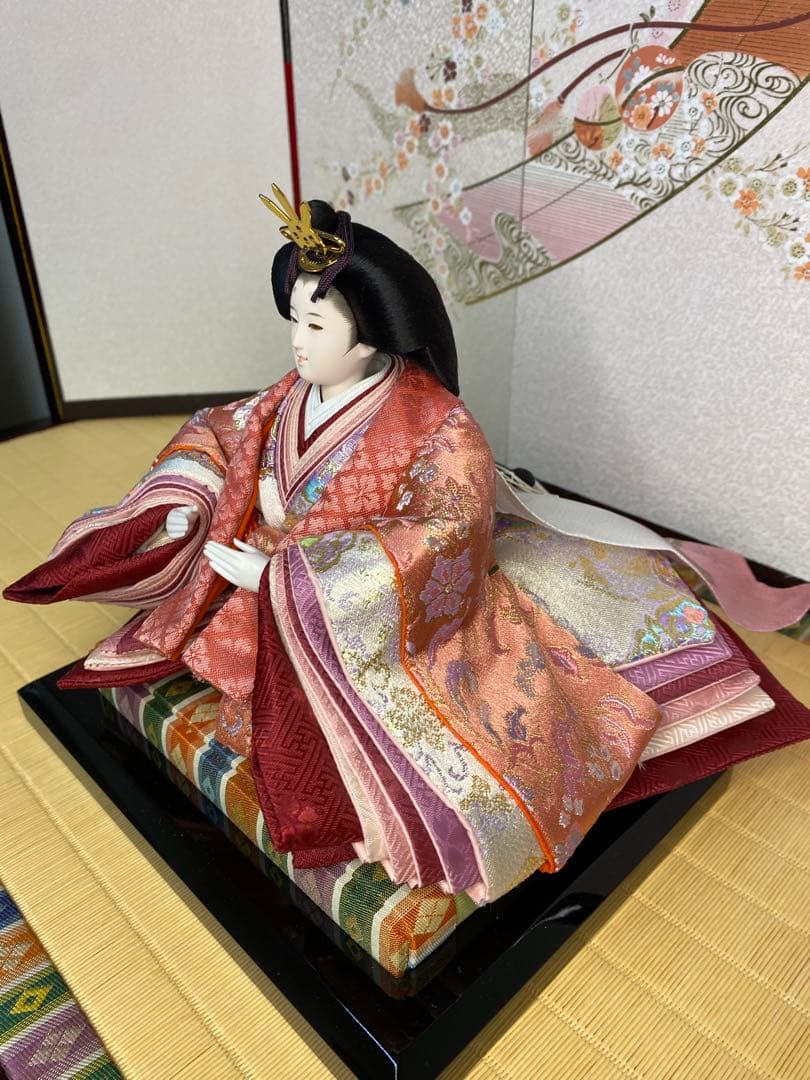 東京久月　雛人形　親王飾り収納セット・サイズ間口約６３×奥行約３９×高さ約５８㎝