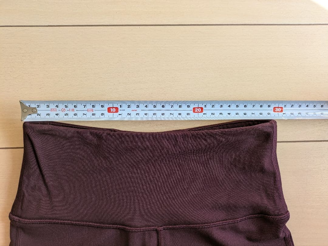 lululemonバーガンディ ハイウエストレギンス S