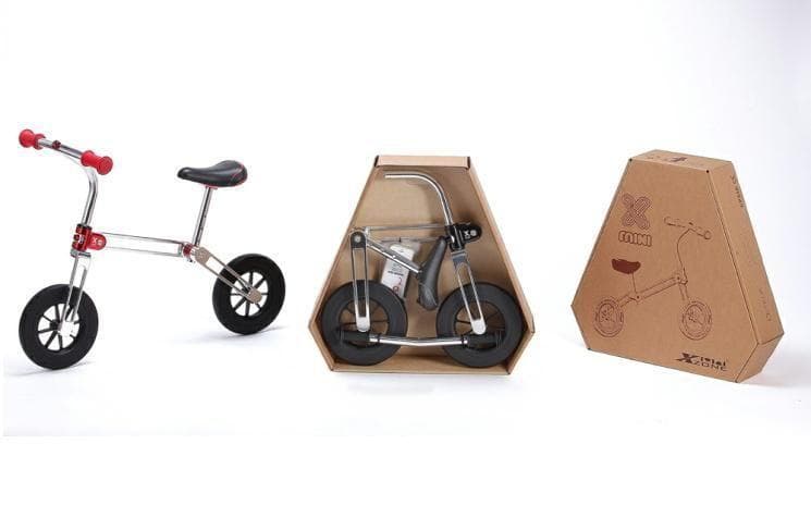 ランニングバイク　キックバイク FFC X-MINI PUSH BIKE RED