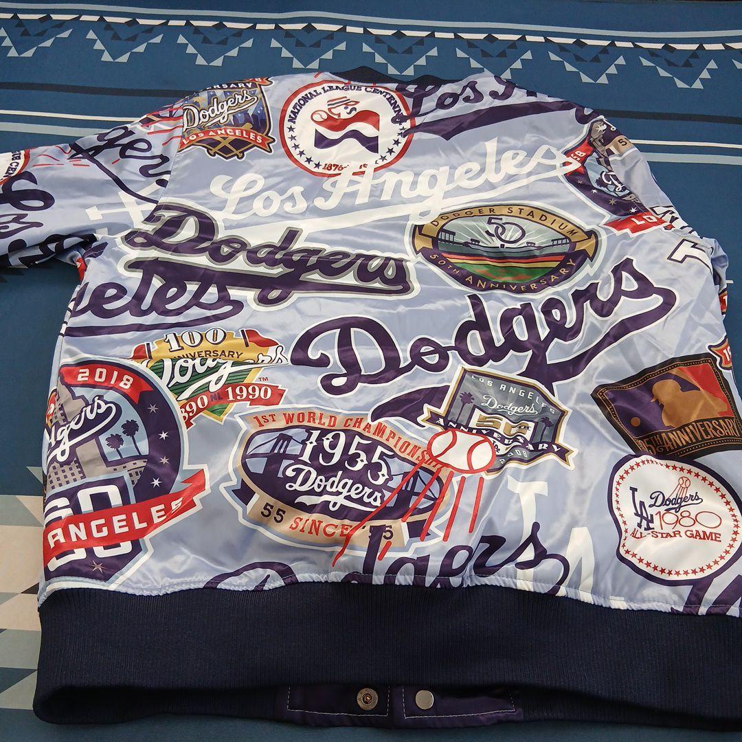 ドヂャースLA Dodgers パッチワークジャケット L