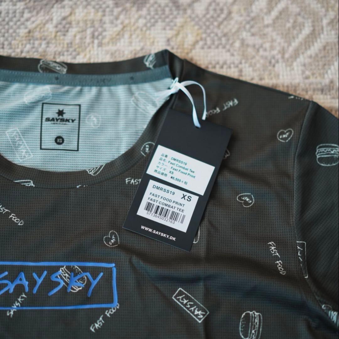【XS】SAYSKY ハンバーガー Tシャツ ユニセックス ランニング