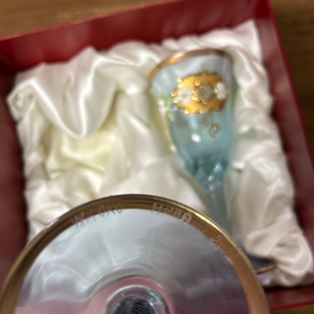 未使用品　ベネチアングラス　MURANO glass 24金