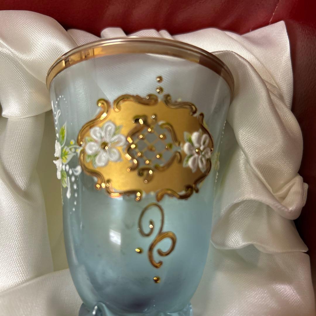 未使用品　ベネチアングラス　MURANO glass 24金
