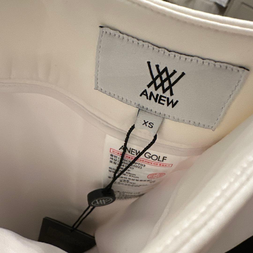 ANEW GOLF ホワイト プリーツスカート XS