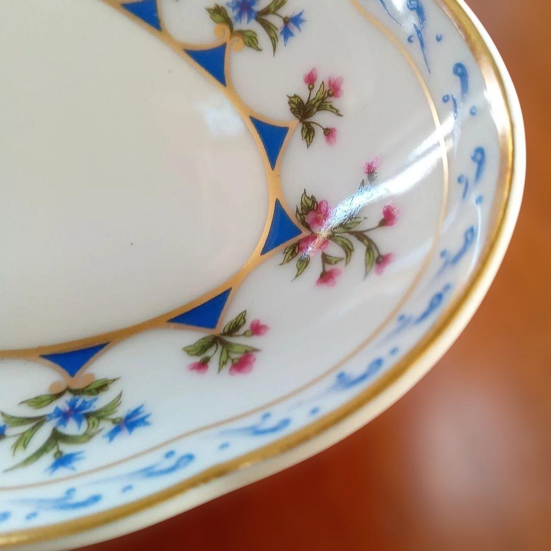 ベルナルド　リモージュ高級磁器　シャトーブリアン　オーバル皿箱付き