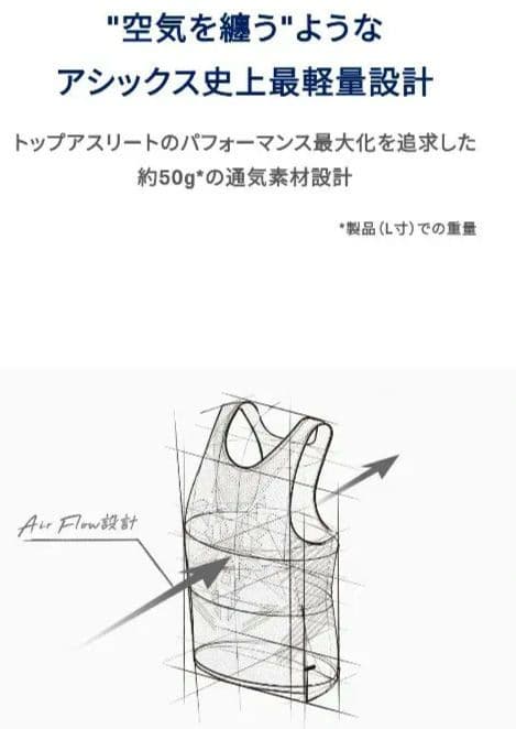 アシックス　SPEEDシングレット　サイズ　S　ランニングウエア　女性用