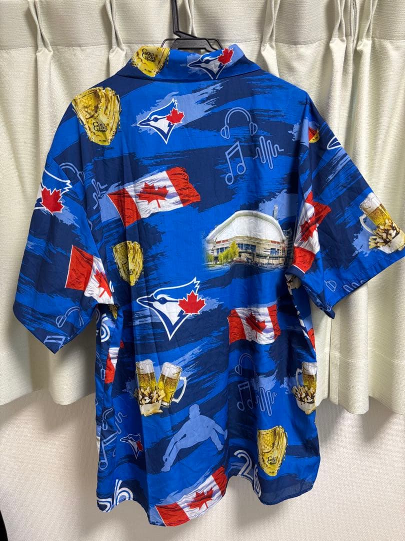 Toronto BlueJays Shirt 総柄MLB sizeXL 岡本和真