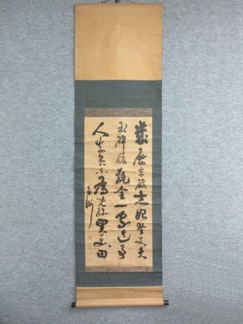 南洲書紙本掛軸 [B28859]