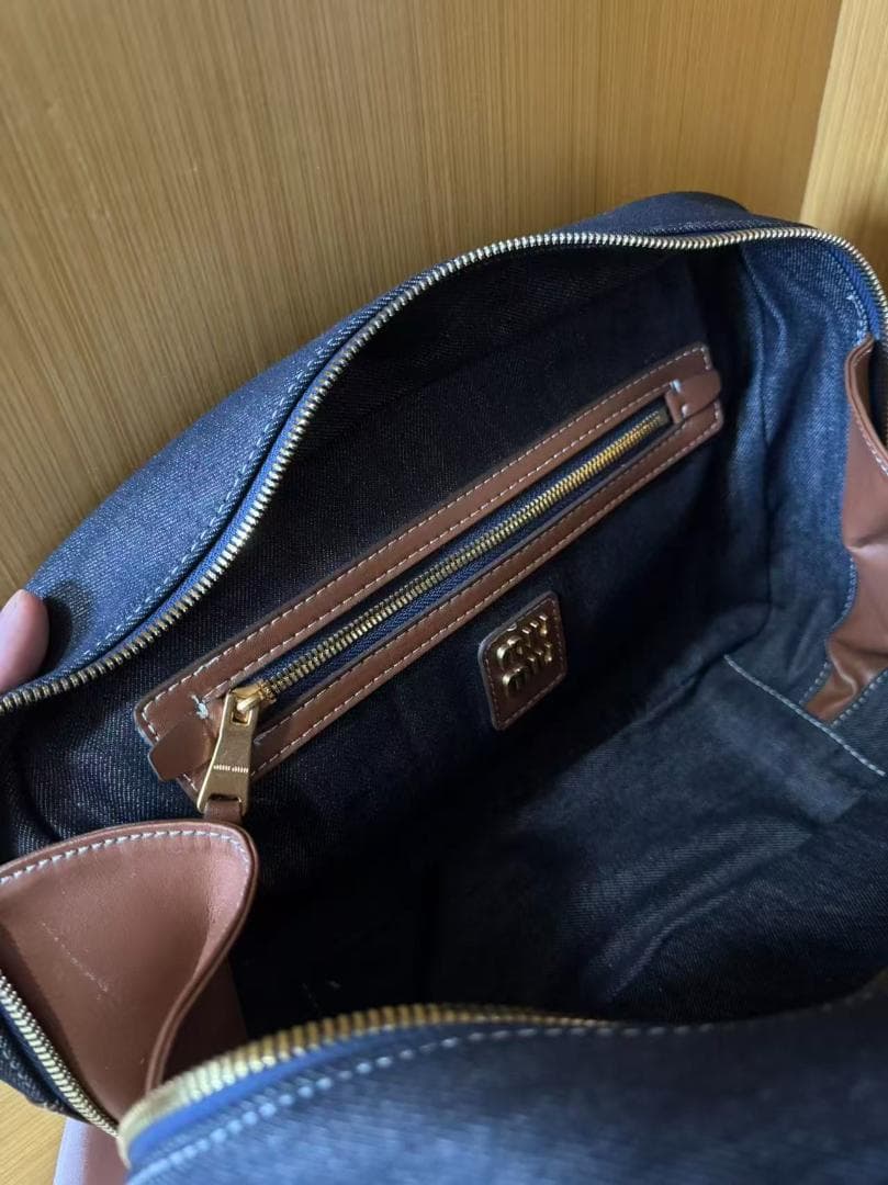即日発送します 美品 デニム ハンドバッグ