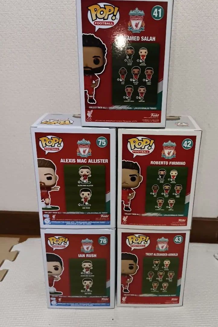 Funko POP リバプール フィギュアセット 5体まとめ売りモハメド・サラー