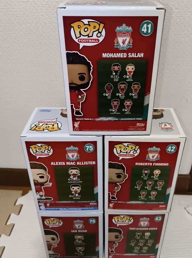 Funko POP リバプール フィギュアセット 5体まとめ売りモハメド・サラー