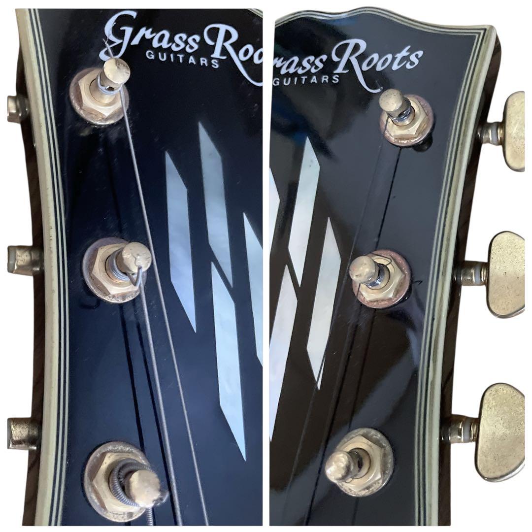 【個性派】Grass Roots レスポール ステッカーカスタム ケース付