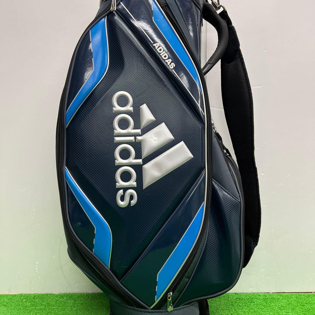 アディダス adidas ゴルフバッグ　8インチ　ブルー　メンズ　中古品