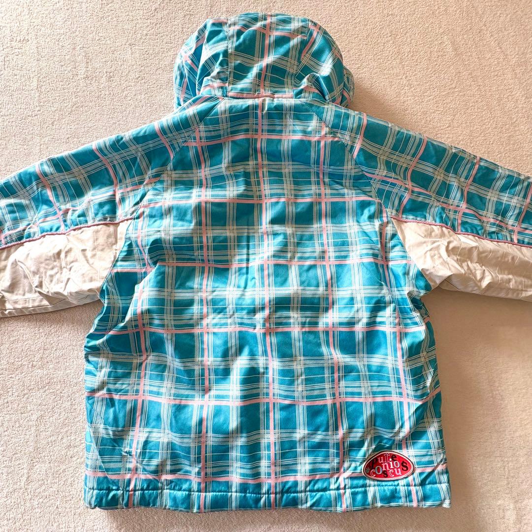 140 スキー　スノーボード　スノーウェア 上下　 ブルー　ベージュ　女の子