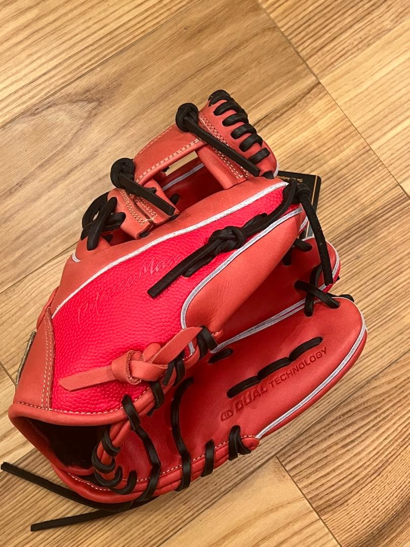 Wilson ジュニア用 野球グローブ 10.75インチ レッド