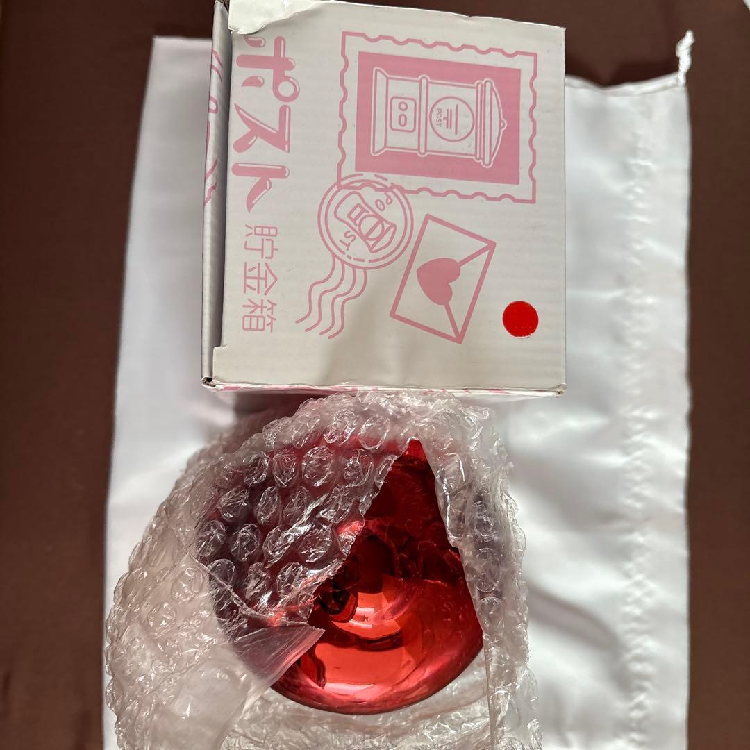 レア　希少　赤いポスト　郵便局　ノベルティグッズ　メタル　貯金箱