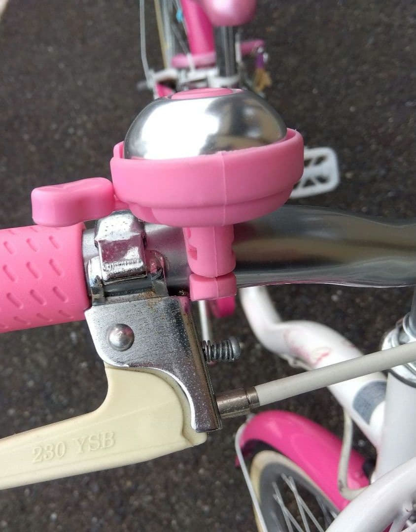 子供用自転車 ホワイト/ピンク 22インチ　手渡し限定！！滋賀県