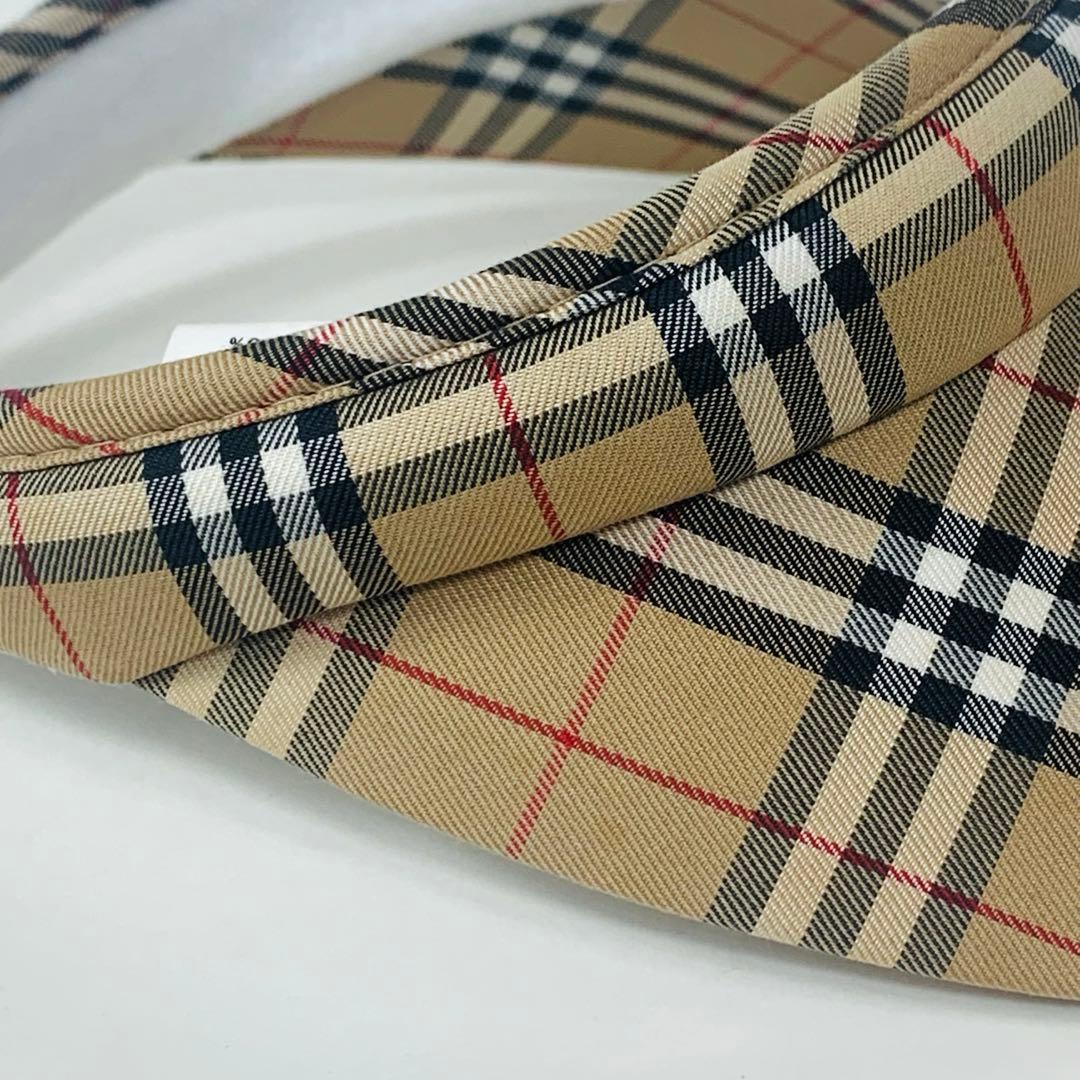 BurberryGolf バーバリーゴルフ サンバイザー ノバチェック　ベージュ