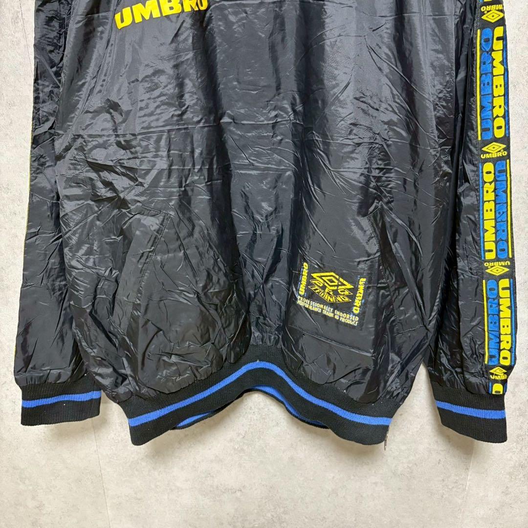 訳あり　90's UMBRO ナイロンドリルロッププルオーバーテープロゴ　XL