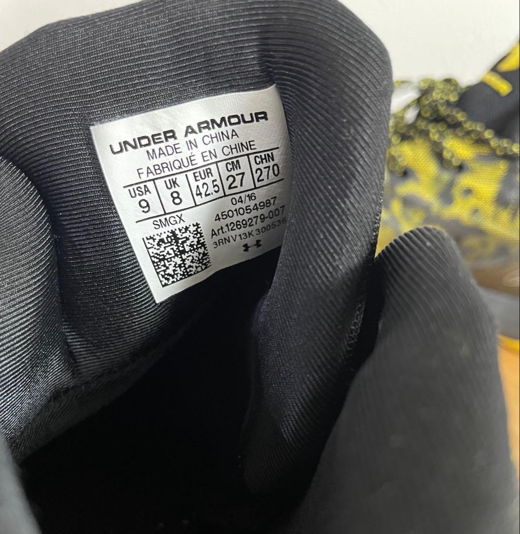 Under Armour カリー3 ブラック/イエロー