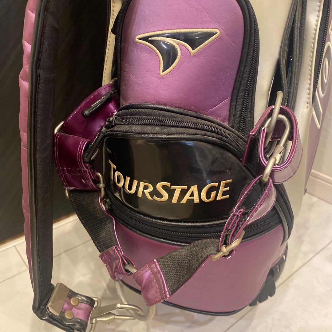 【現状品】TOURSTAGE ツアーステージ　ゴルフバック　フードなし　6分割