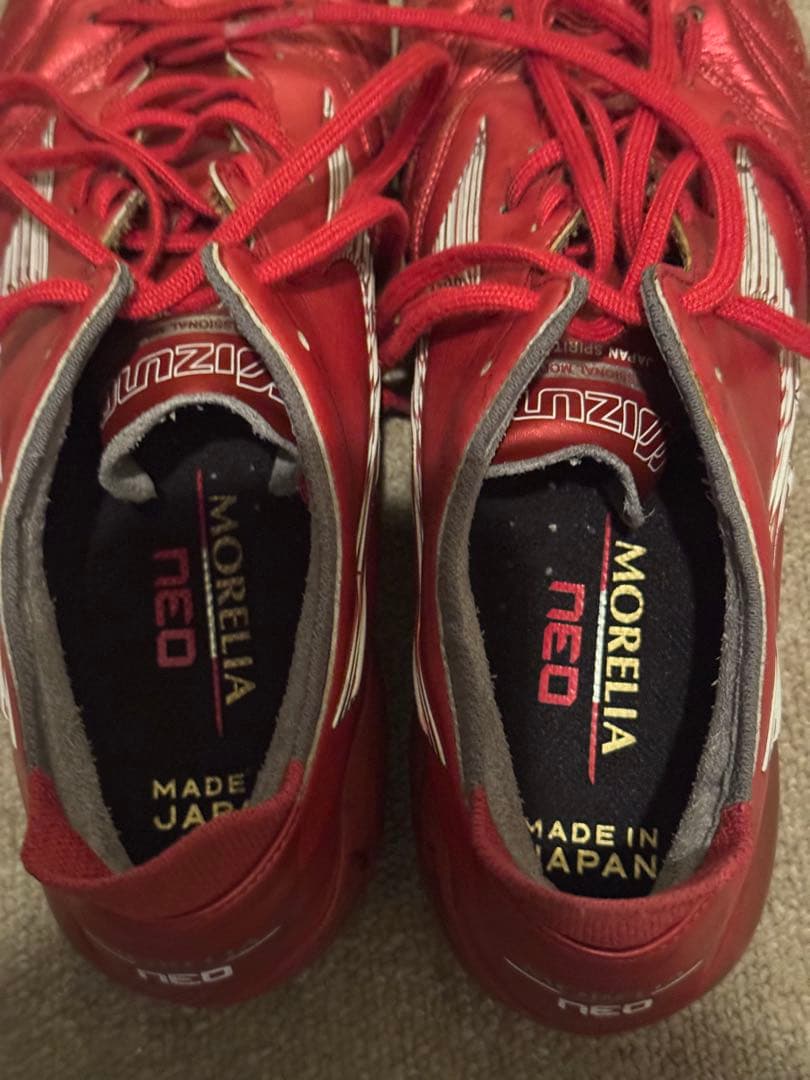 Mizuno Morelia NEO3 パッションレッド サッカーシューズ　26