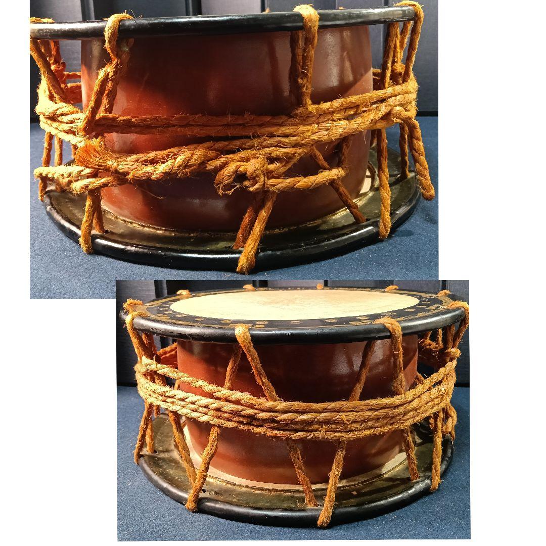 AP65 和太鼓 バチ 置台付 締太鼓 35cm 和楽器 打楽器 祭太鼓