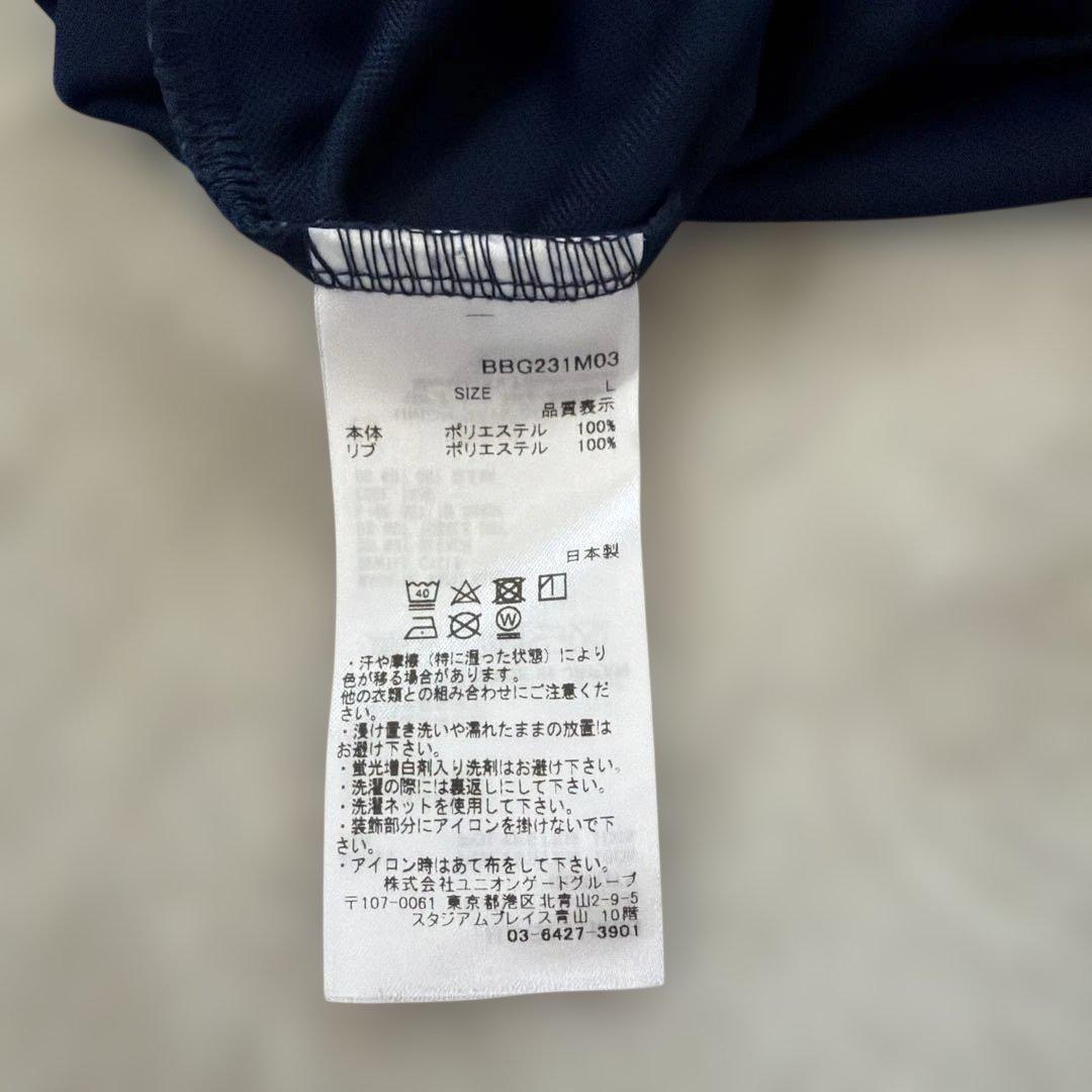 【美品】ゴルフウェアメンズ　半袖BRIEFING　ネイビー　Lサイズ