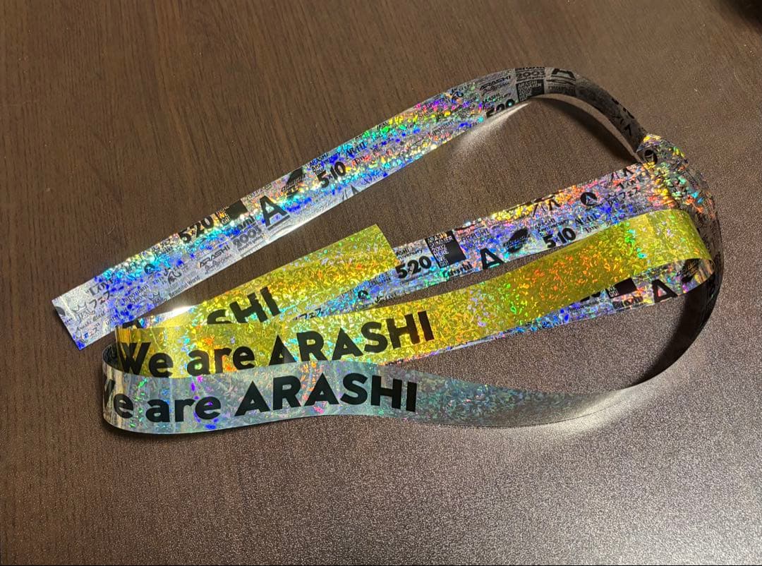 We are ARASHI金テ銀テ2本セットフルサイズ