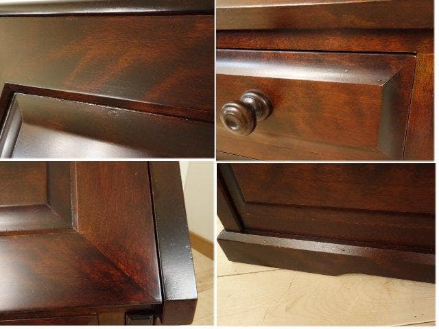 北海道民芸家具　座ビューロー　ライティング　座机　 再塗装済　ＵＳＥＤ