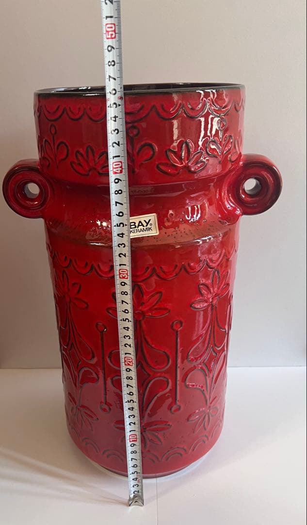 fatlava 46センチ BAY KERAMIK 西ドイツ製　花器　傘立て