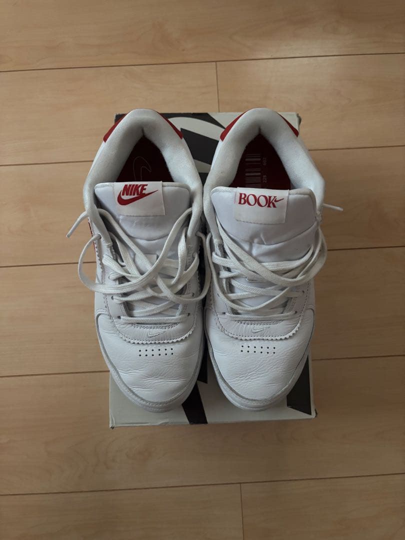 Nike BOOK 1 ホワイト/レッド