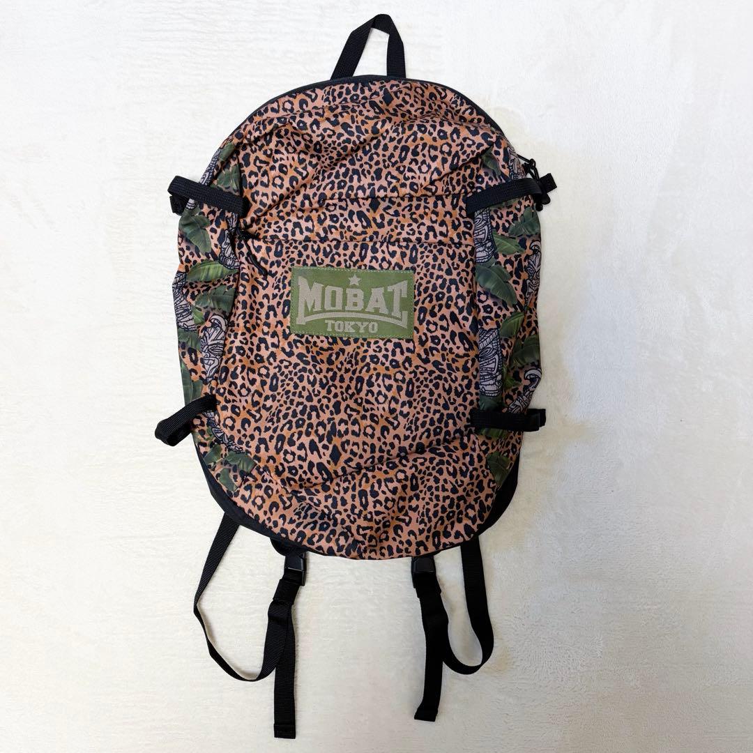 未使用品 MOBSTYLES モブスタイル MOBAT ヒョウ柄 バックパック