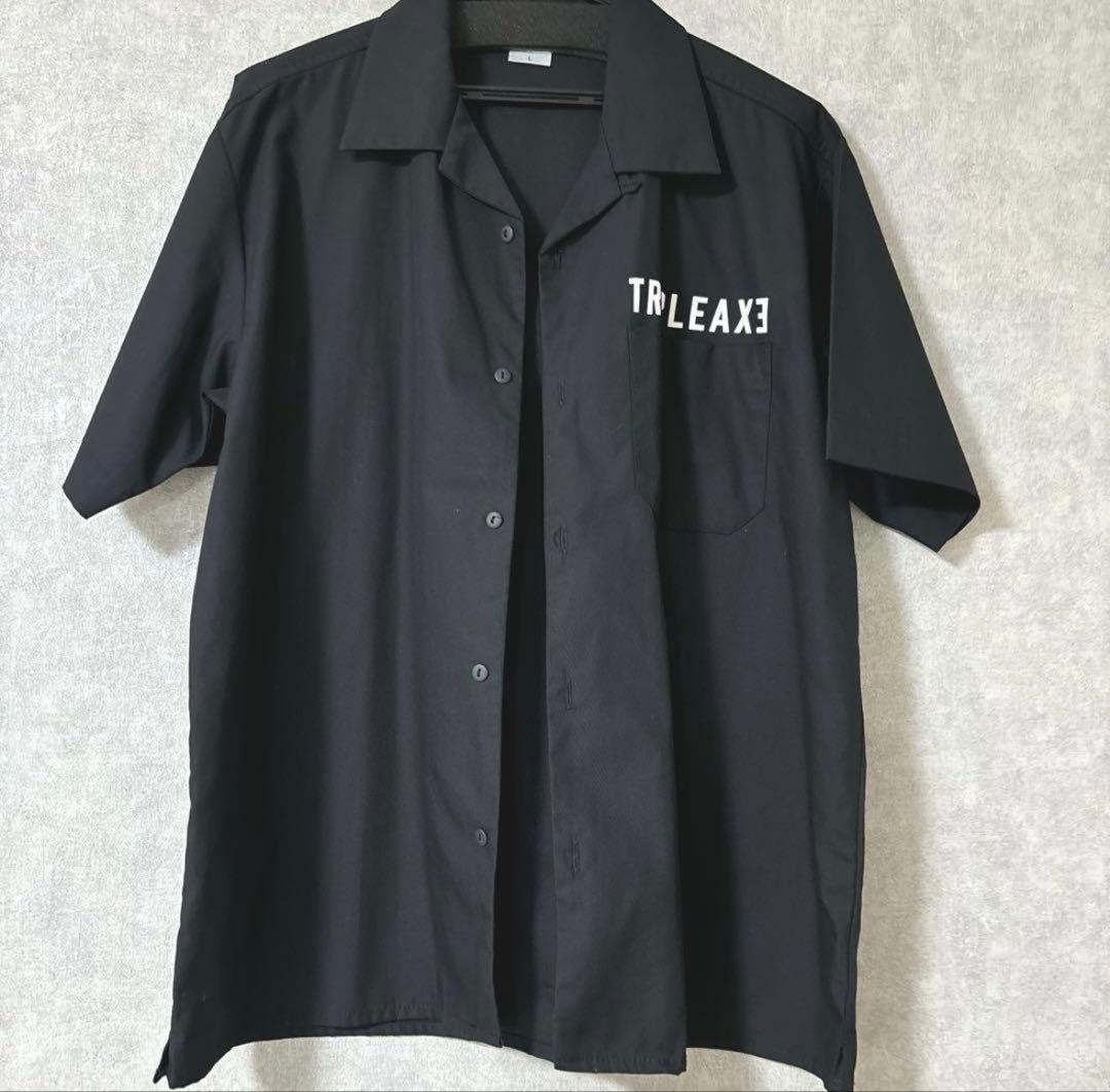 TRIPLE AXE オープンカラーTシャツ L