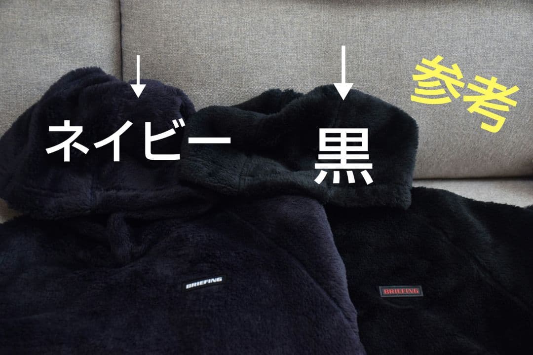 未使用 BRIEFING ブリーフィングゴルフ フリースパーカーネイビー L