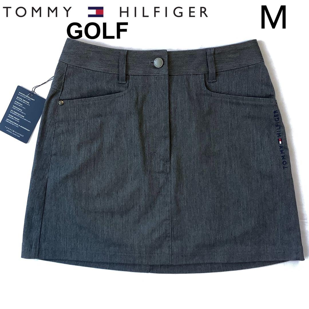 新品 今季秋冬★トミーヒルフィガー ゴルフ★ストレッチツイルスカート★グレーM