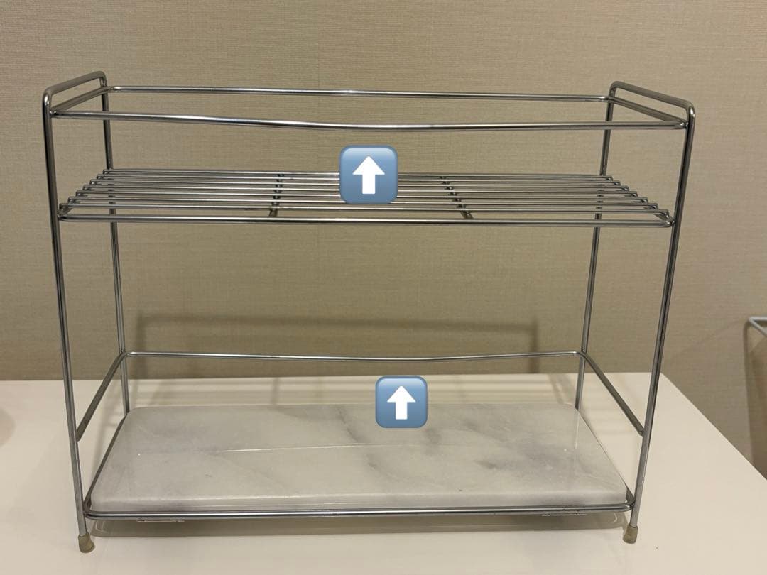 新品 大理石柄 キッチンラック 収納