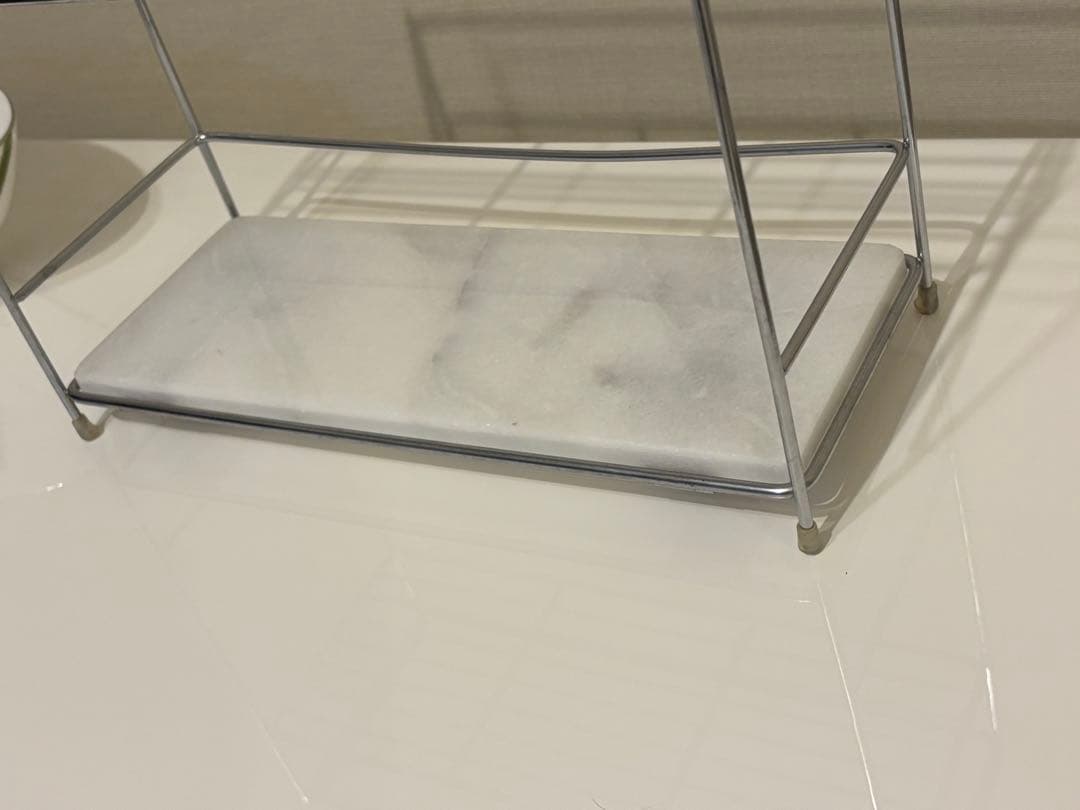 新品 大理石柄 キッチンラック 収納