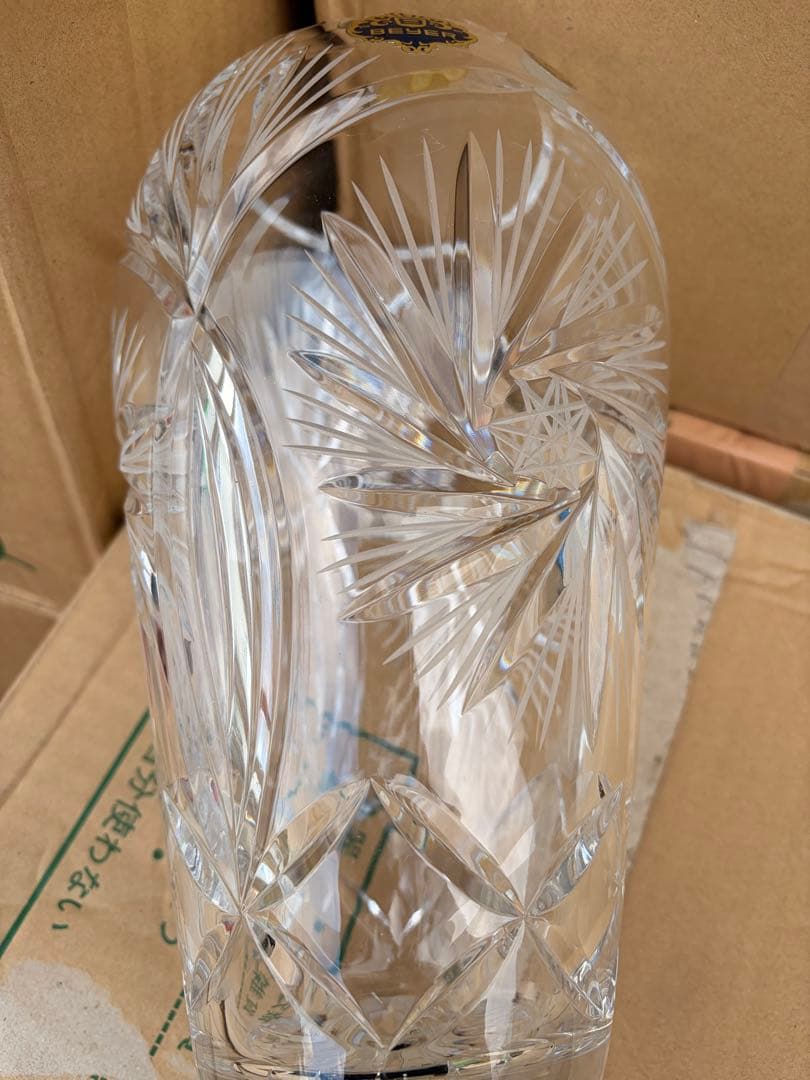 BEYER クリスタルガラス 花瓶 中型