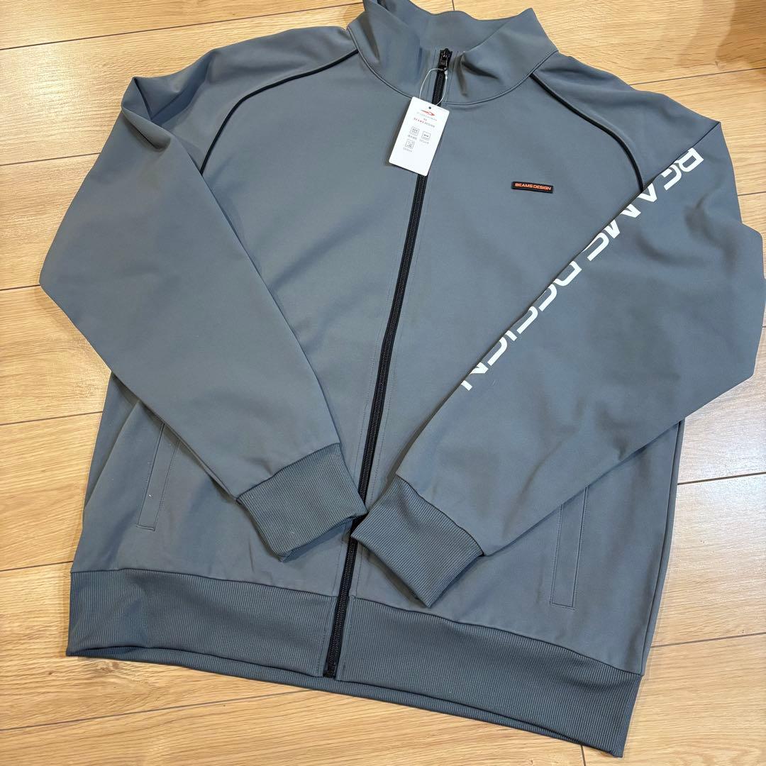 新品　ビームスデザイン　トラックジャケット　パンツ　セットアップ　ゴルフ　グレー
